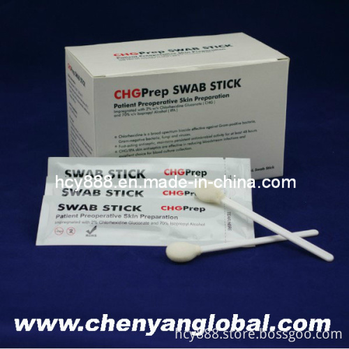 Hospital Consumables Antiseptic Solution Chg Swabsticks